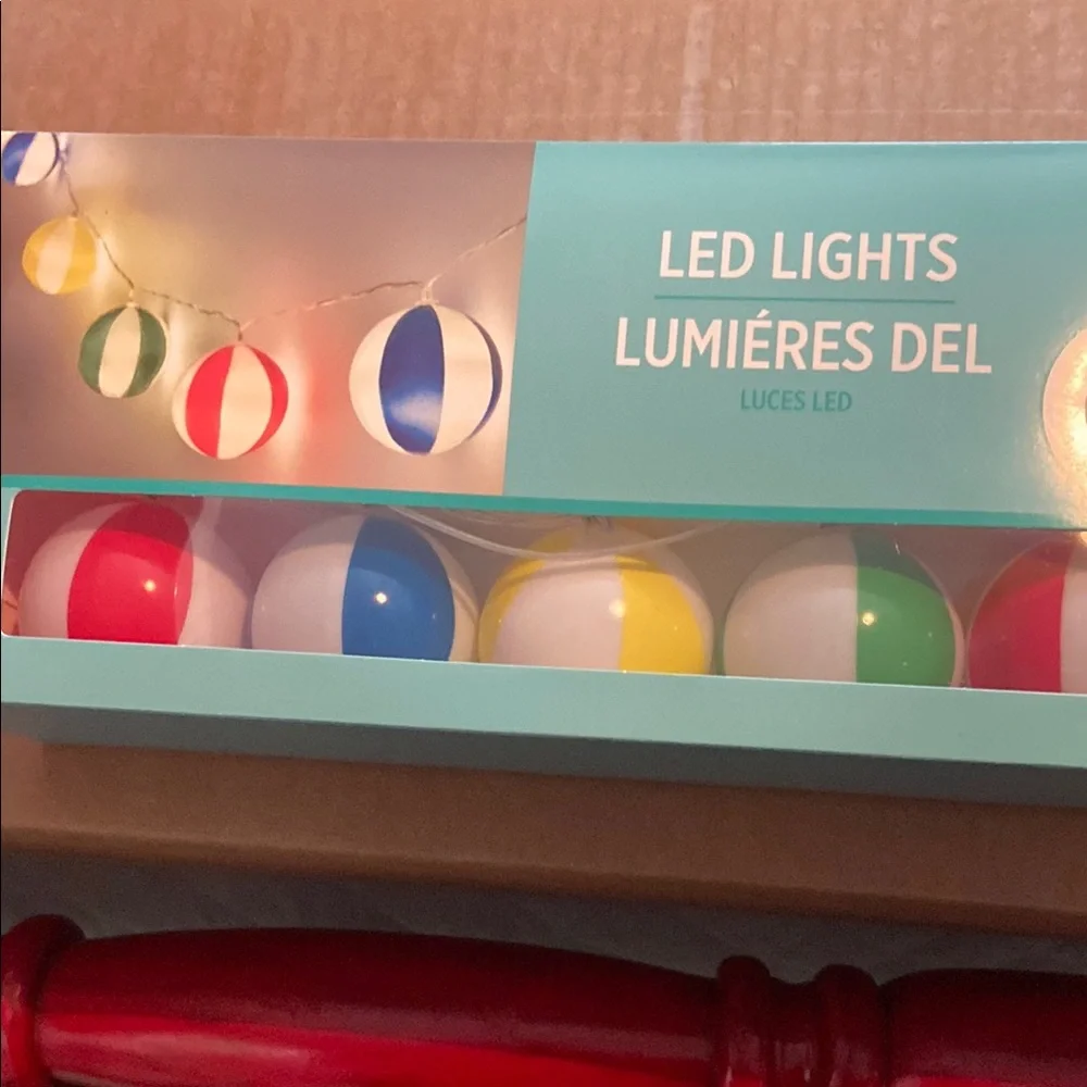 Multicolor beach ball LED Globe String Lights